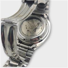 Seiko 5 Automatic Watch Men Silver Tone 7S26-0481 21 Jewels - As Is